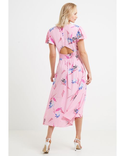 French connection pink floral dress hotsell