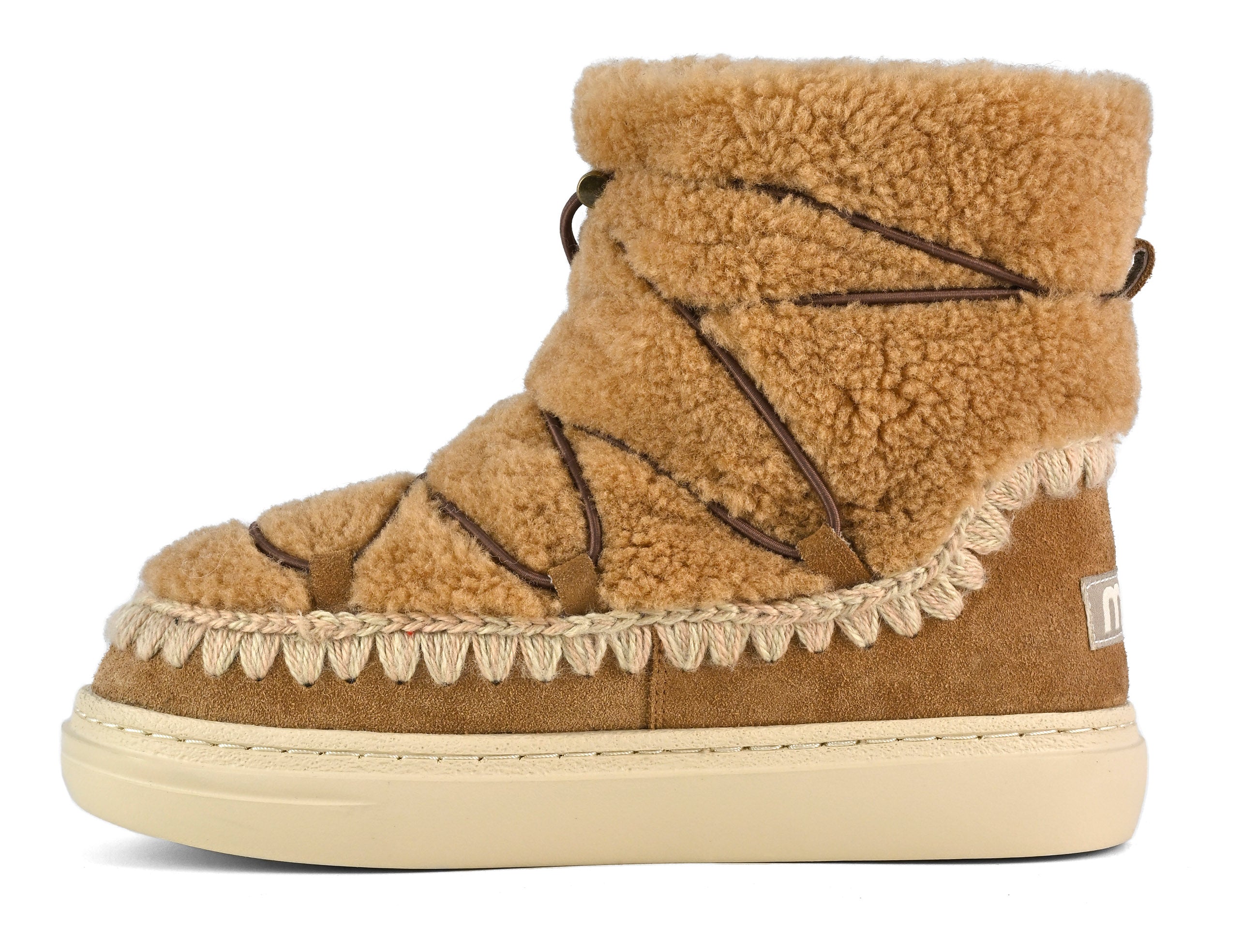 Mou Boots Eskimo Sneaker Bold Scoubidoo Lace - Cognac