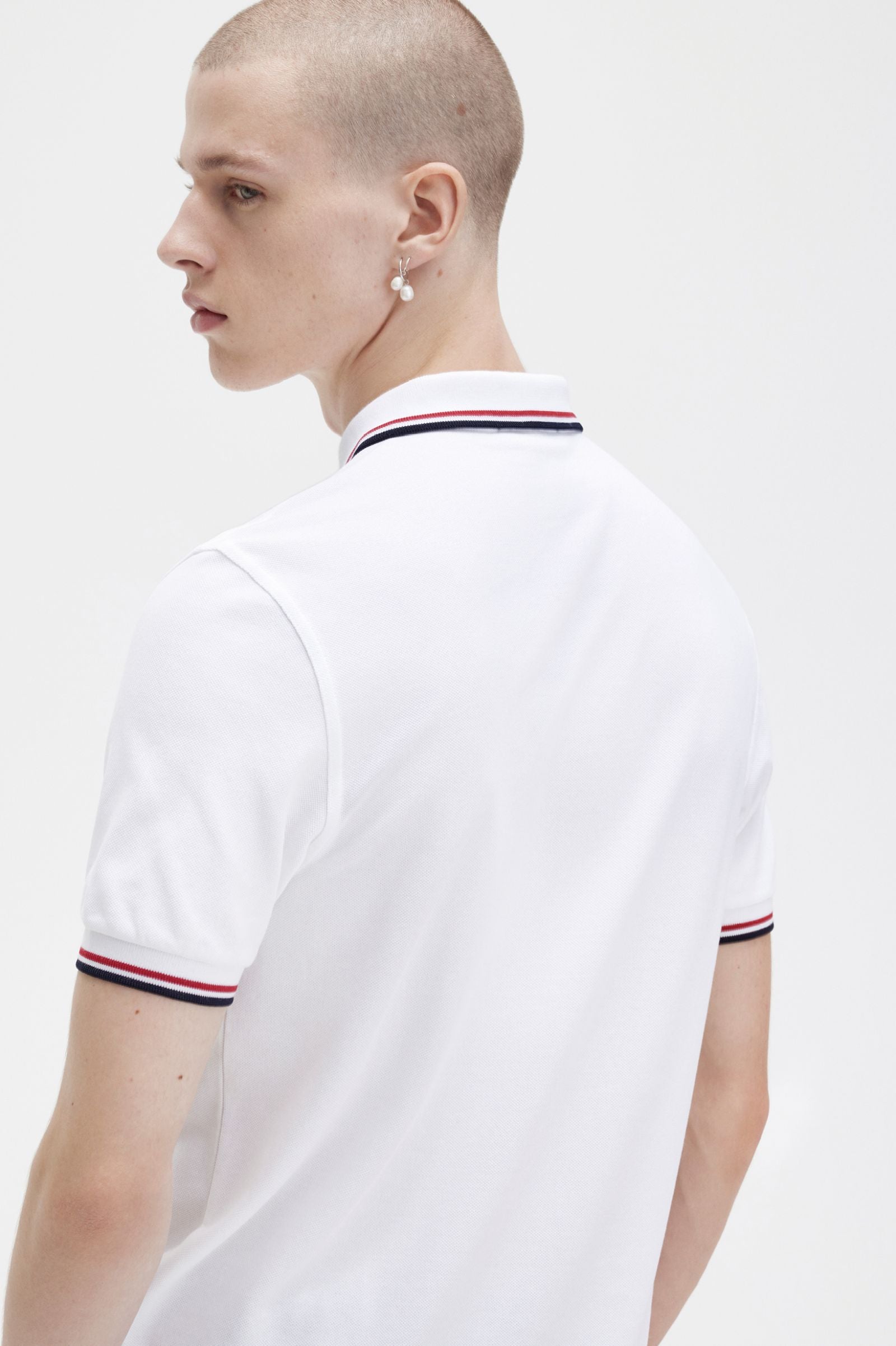 Fred perry polo navy white red hotsell