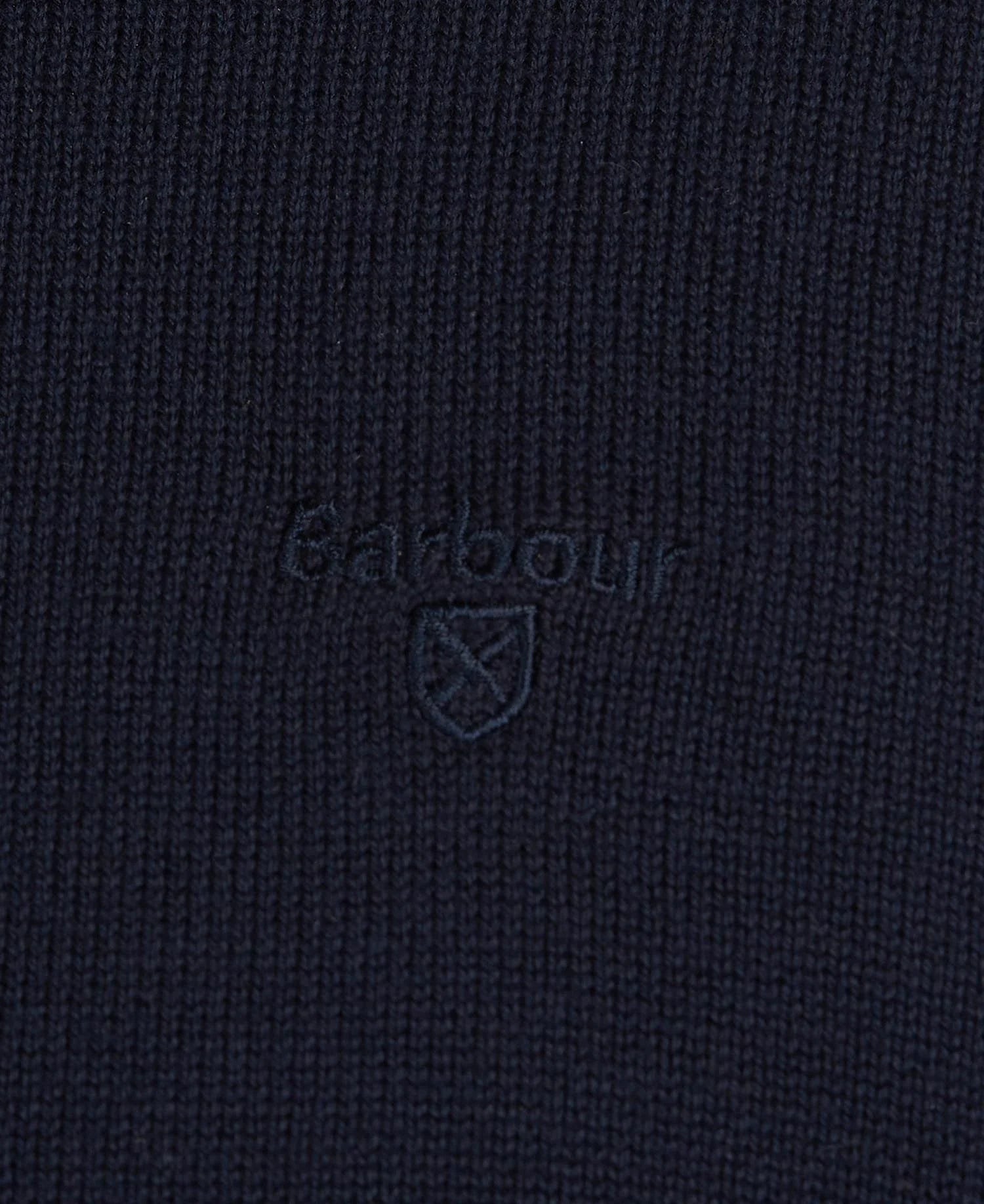 Barbour Cotton Half Zip Jumper - Navy