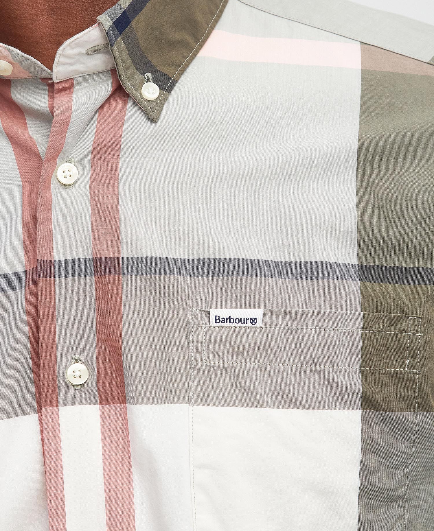 Barbour Harris Tailored Fit Shirt - Bleached Pine Tartan