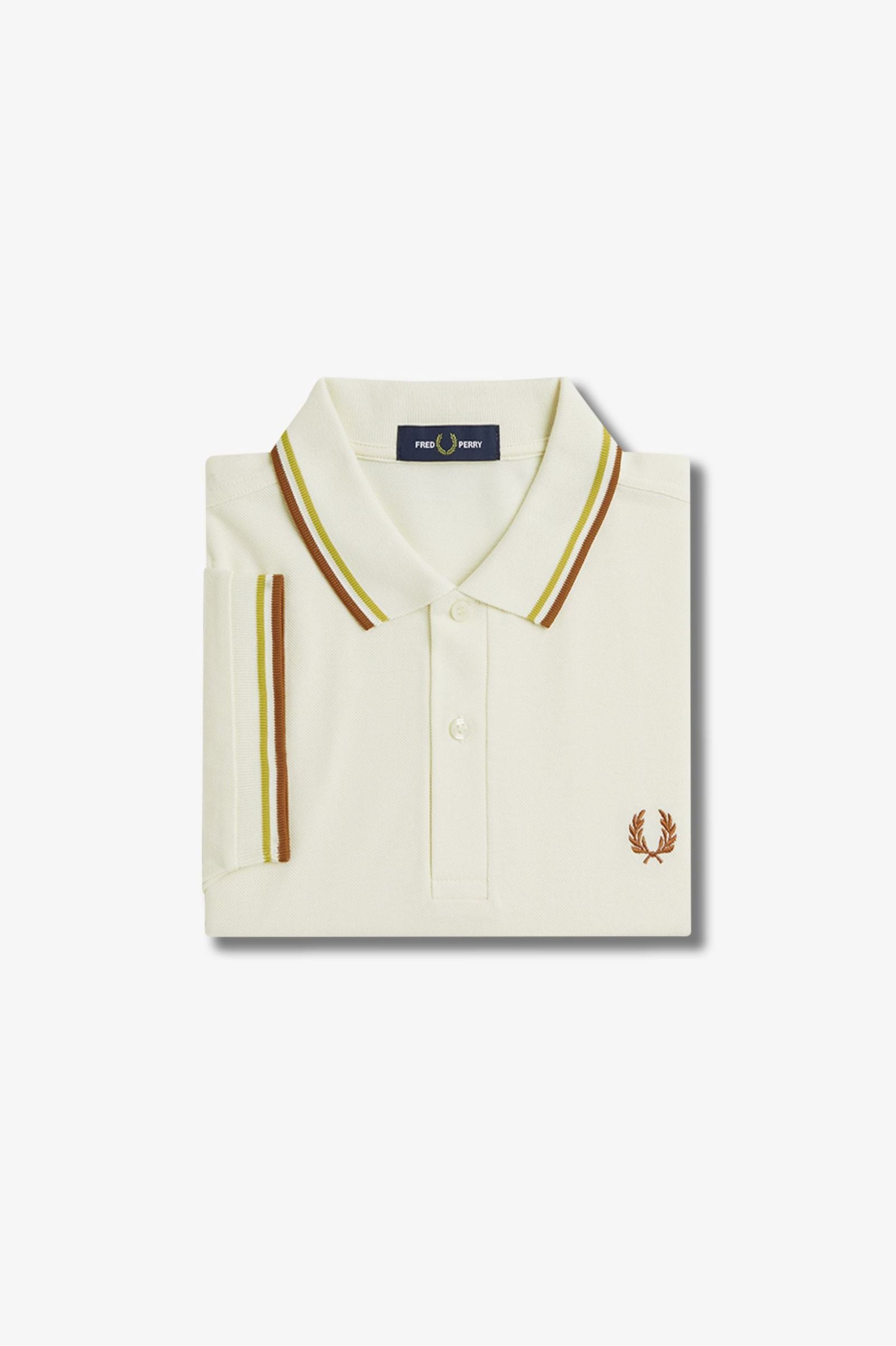 Fred Perry Twin Tipped Polo Shirt - Ecru/Honeycomb