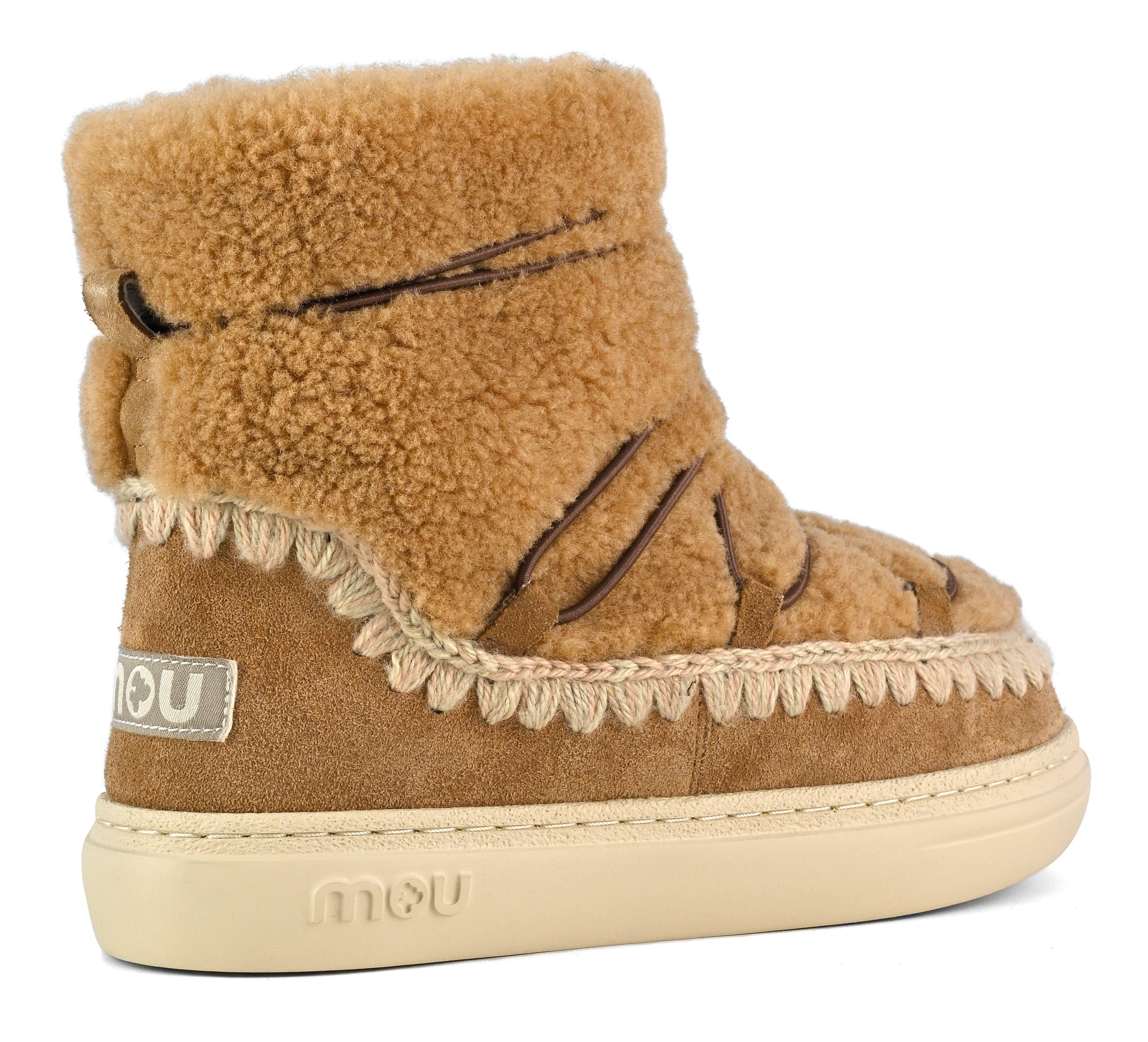 Mou Boots Eskimo Sneaker Bold Scoubidoo Lace - Cognac